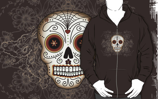 Vintage Sugar Skull Hoodie